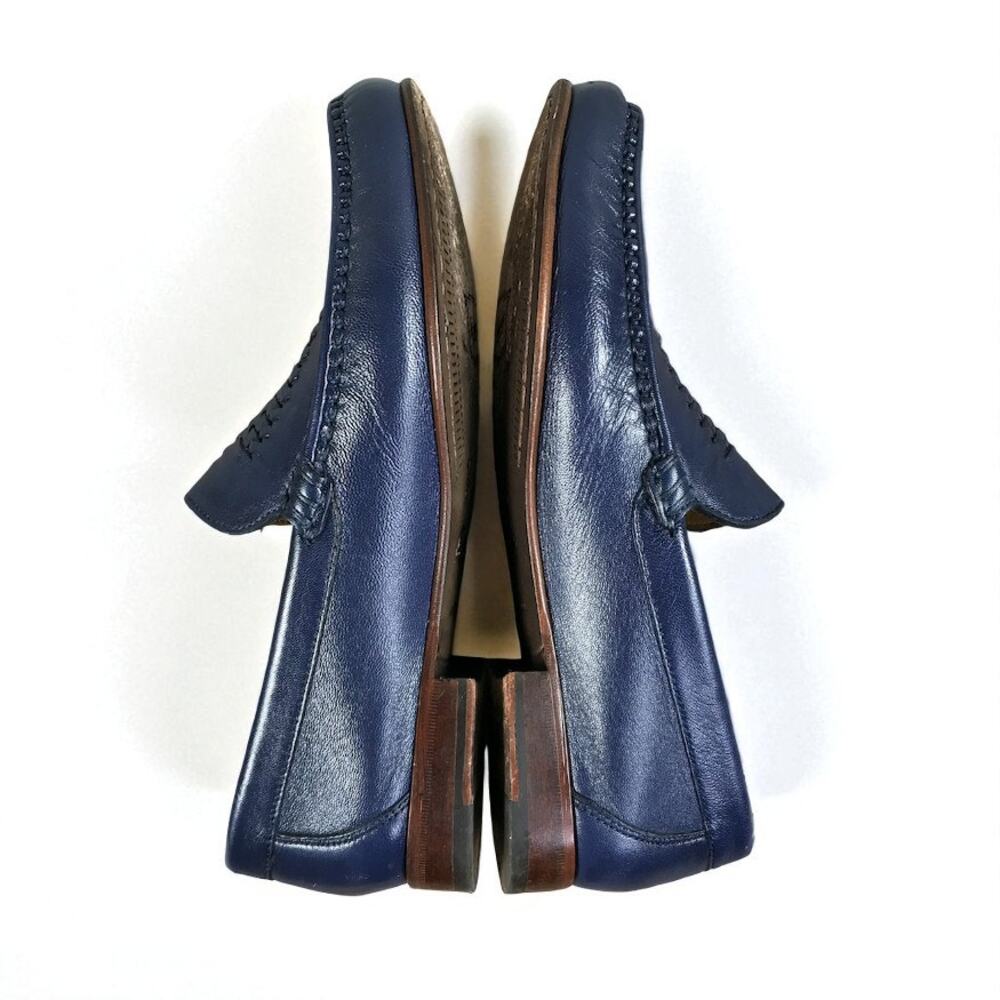 FLORSHEIM Beaufort Moc Toe Weave Loafer Men 8.5 Blue Business Classic Timeless - Picture 5 of 12